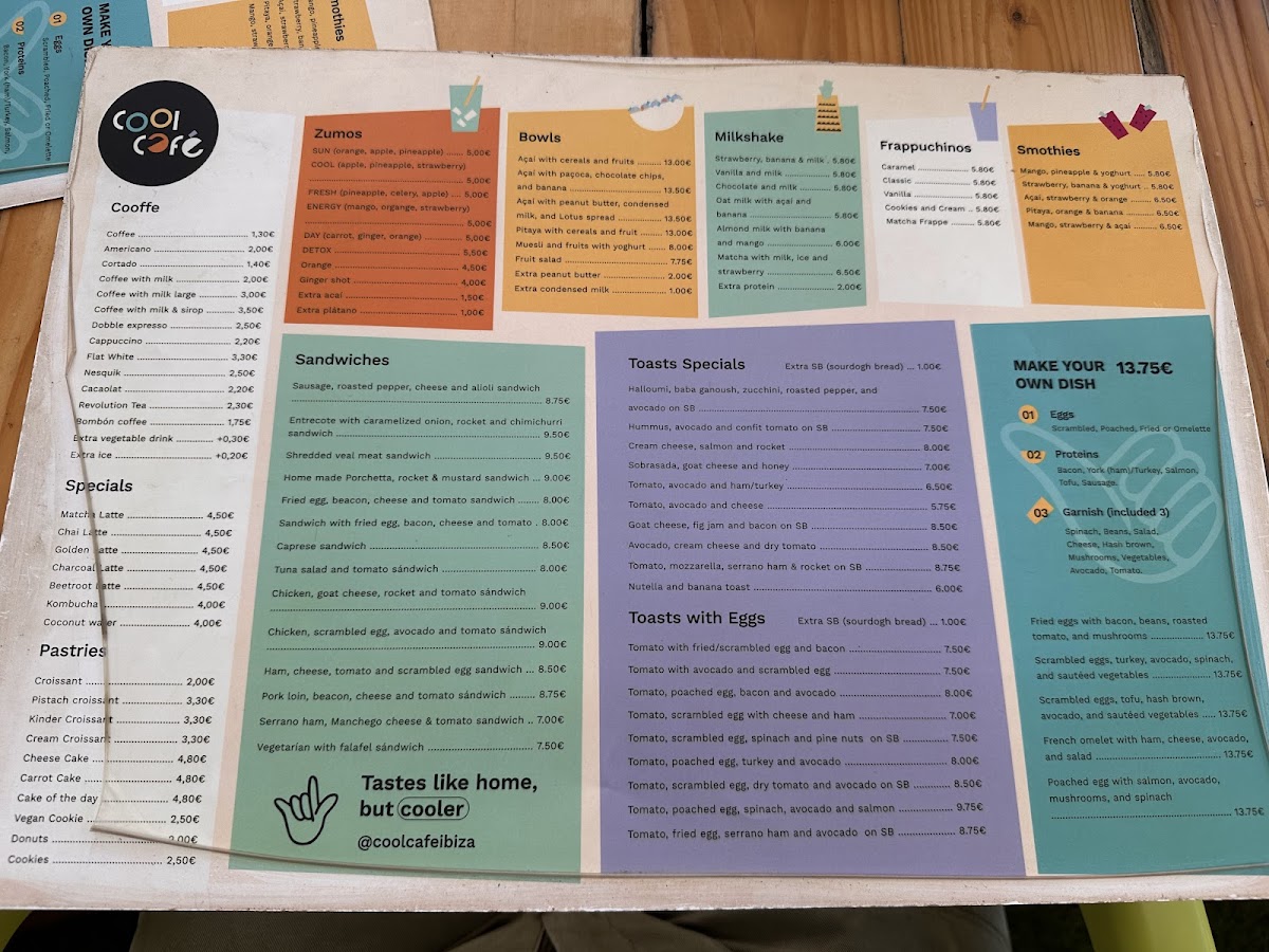 Cool Cafè Photo Menu 4