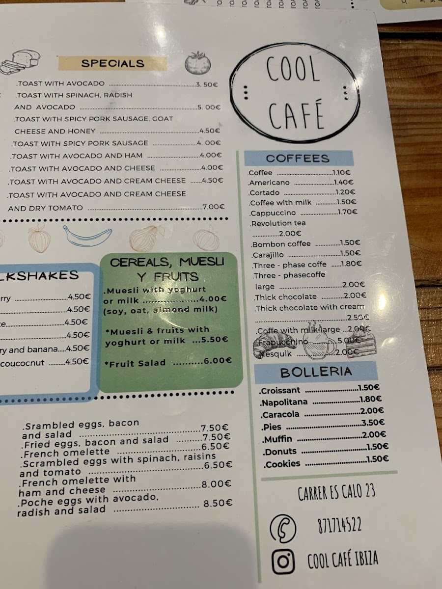 Cool Cafè Photo Menu 7