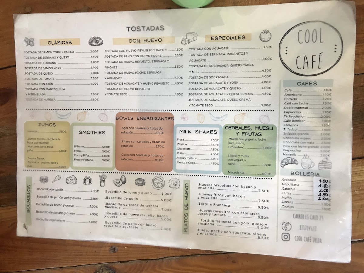 Cool Cafè Photo Menu 8