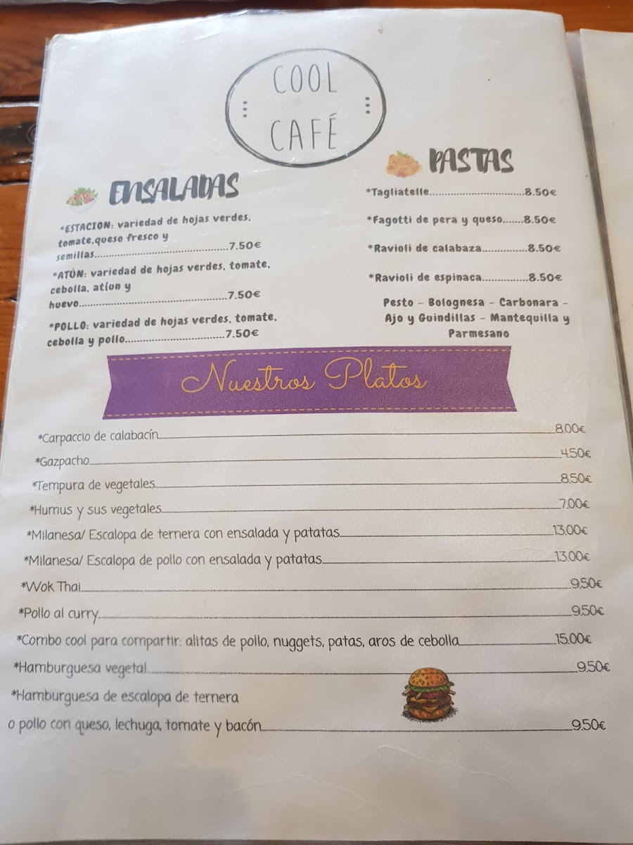 Cool Cafè Photo Menu 9