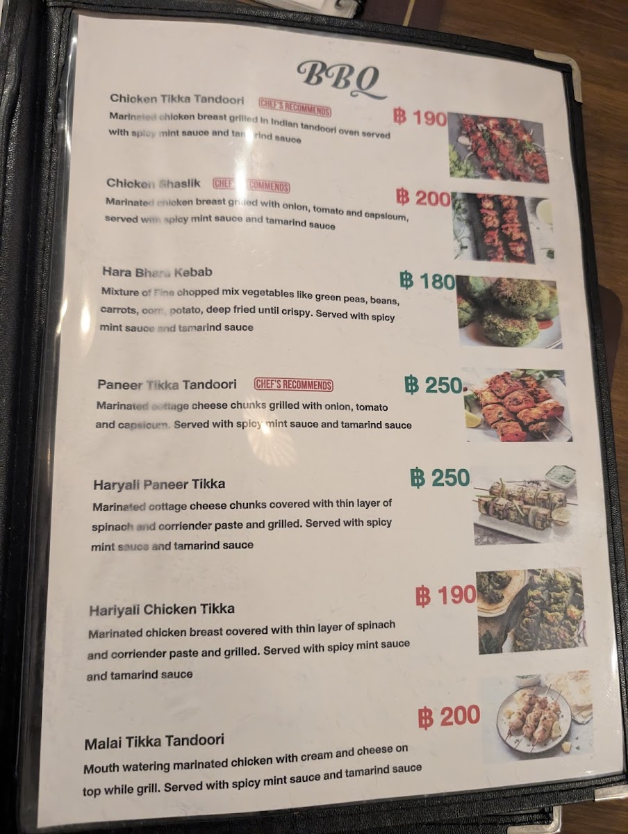 Tandoori Palace Indian Restaurant Photo Menu 2