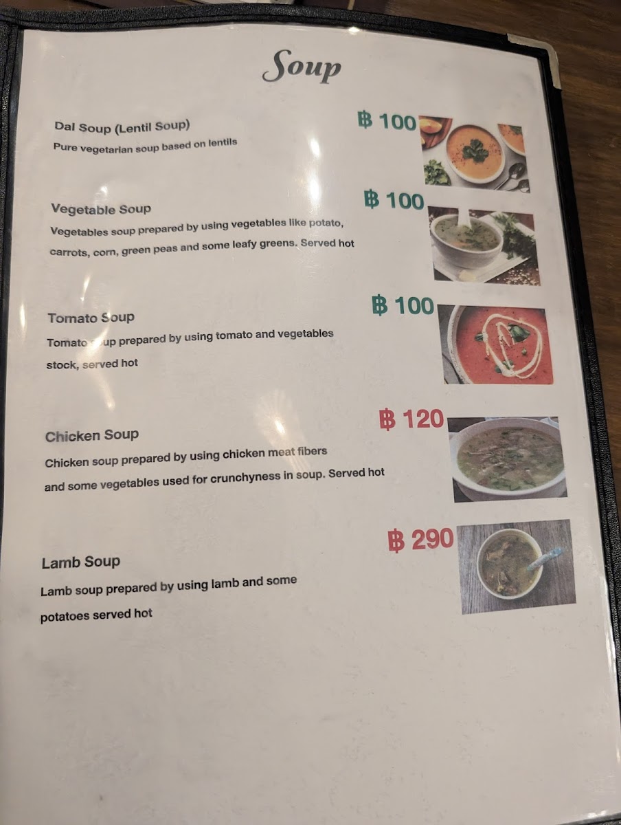 Tandoori Palace Indian Restaurant Photo Menu 8