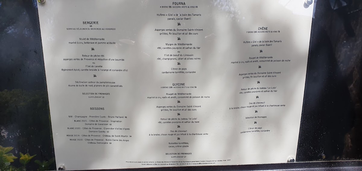 Le Relais des Moines Photo Menu 6