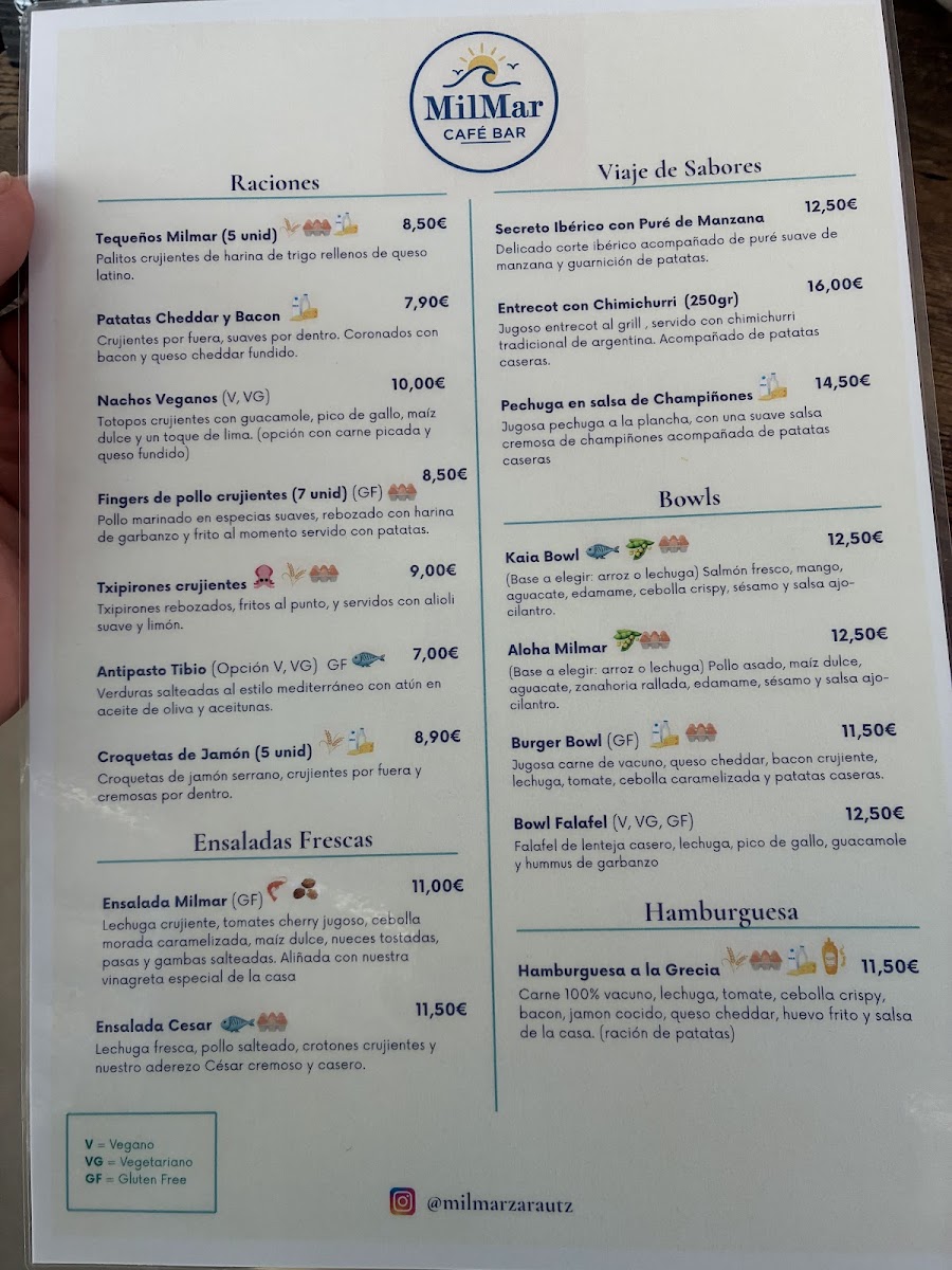 MilMar Café Bar Photo Menu 5
