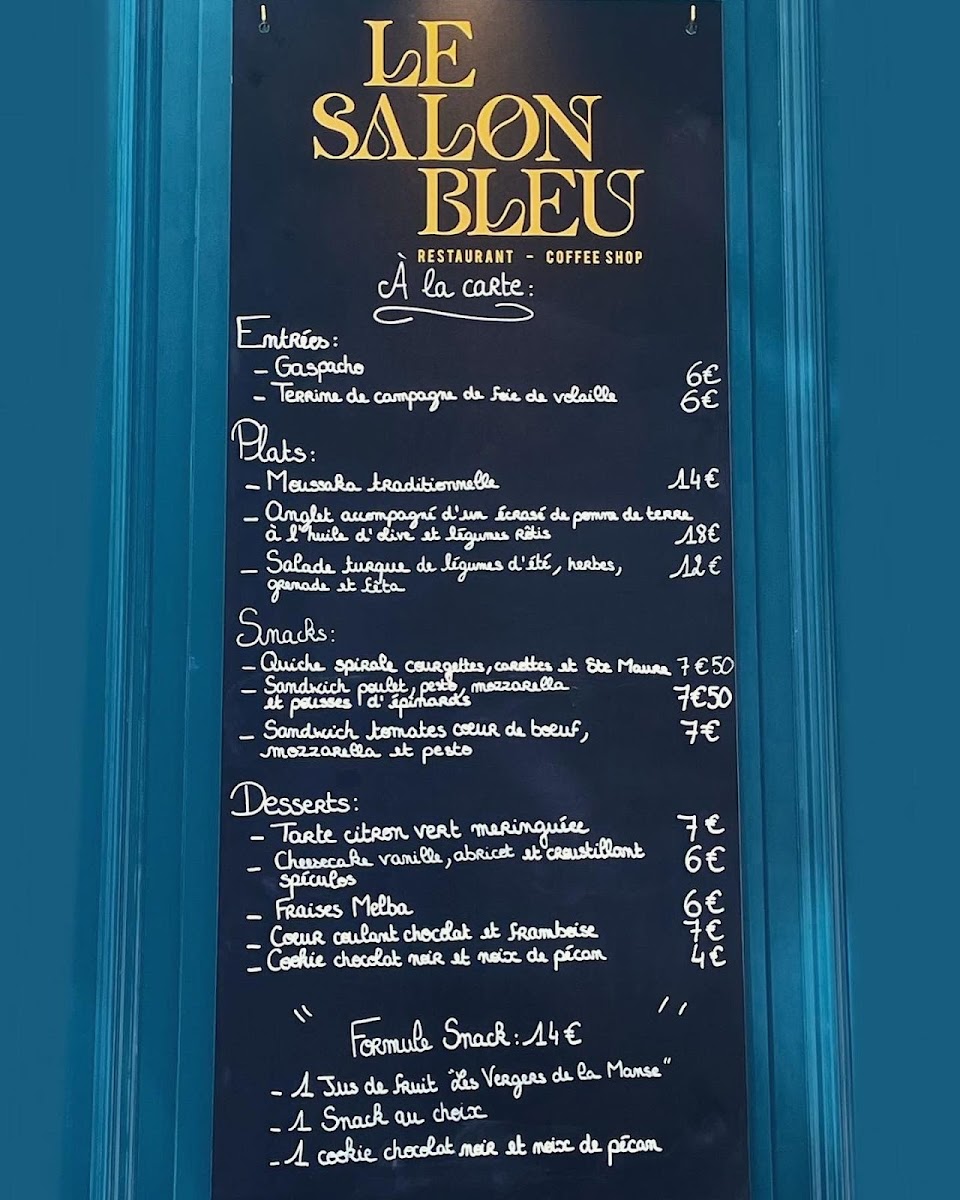 Le Salon Bleu Photo Menu 1