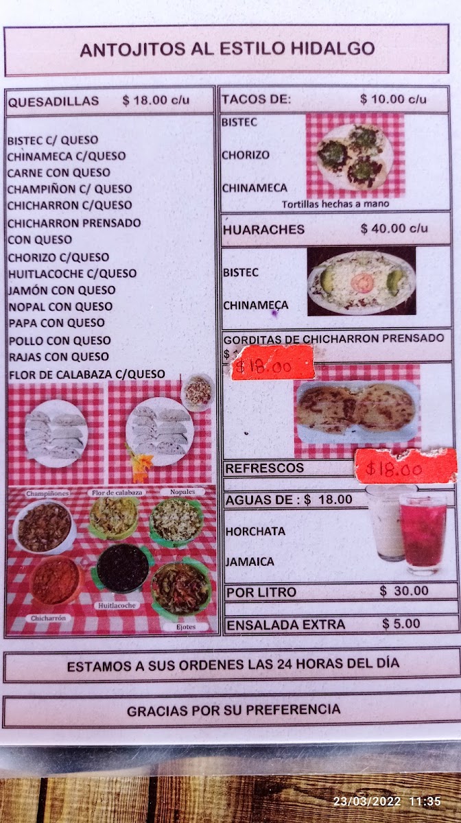 El hidalguense Photo Menu 1
