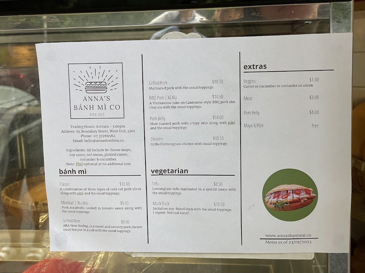 Anna's Banh Mi Co Photo Menu 2