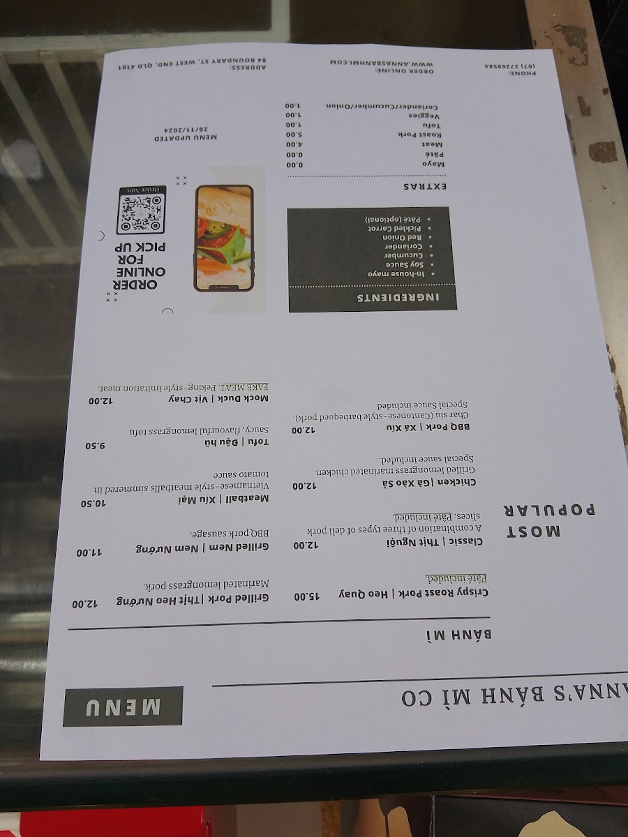 Anna's Banh Mi Co Photo Menu 8