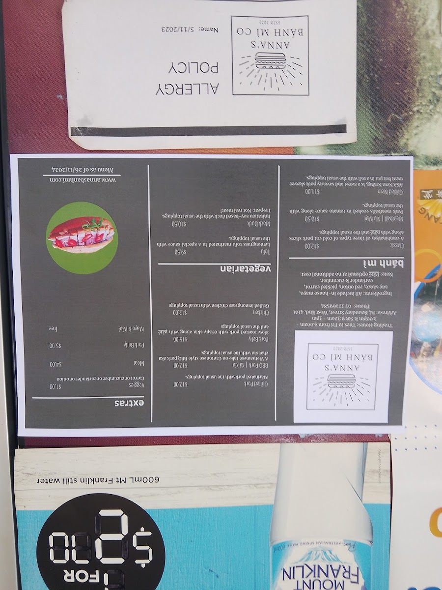 Anna's Banh Mi Co Photo Menu 9