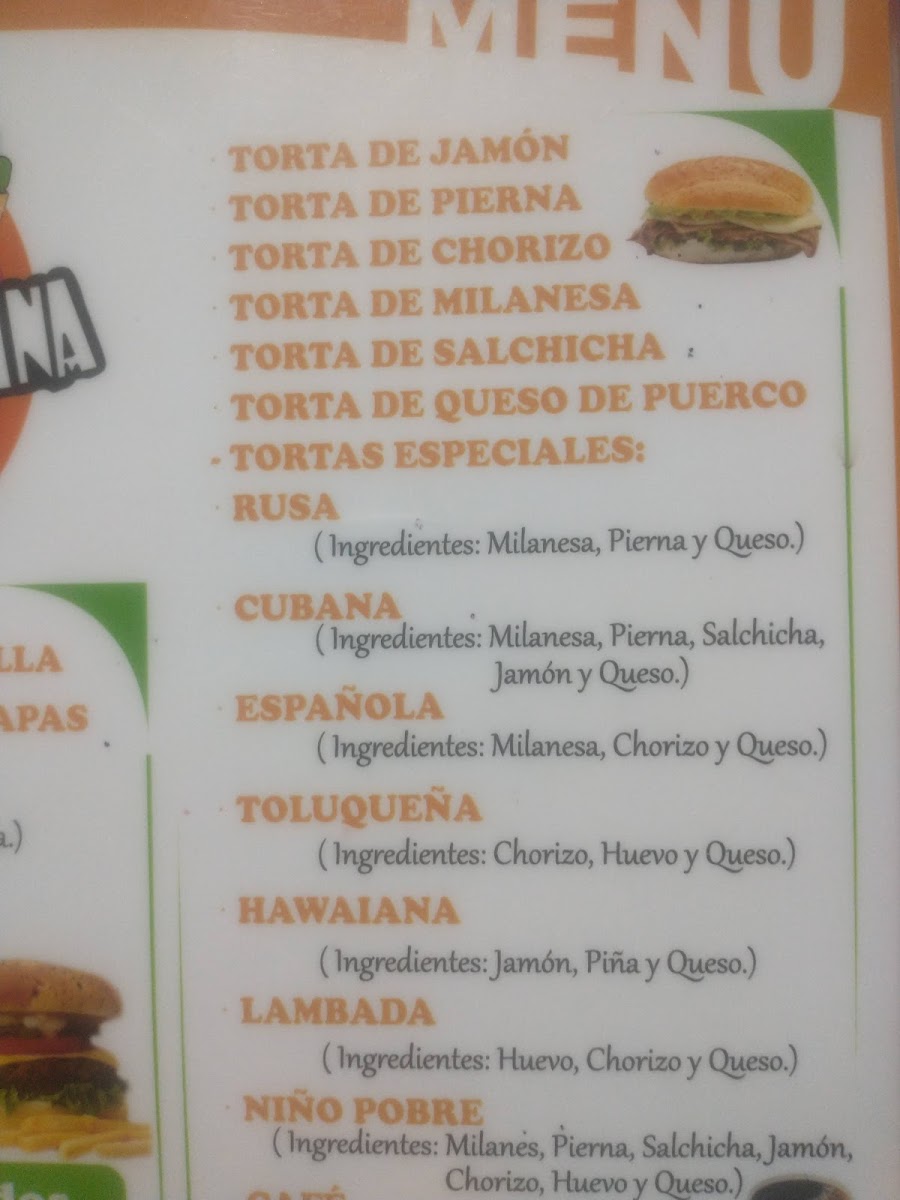 Tortas La Michoacana Photo Menu 3