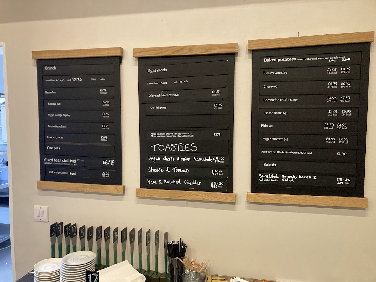Manders Tea Room Photo Menu 1
