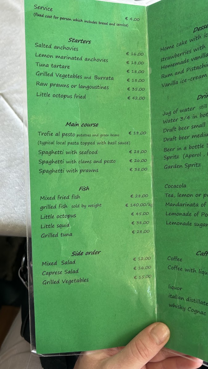 Ristorante La Puntetta Photo Menu 1