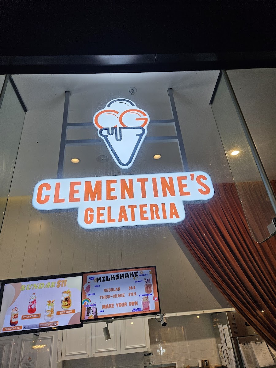 Clementine's Gelateria Photo Menu 3