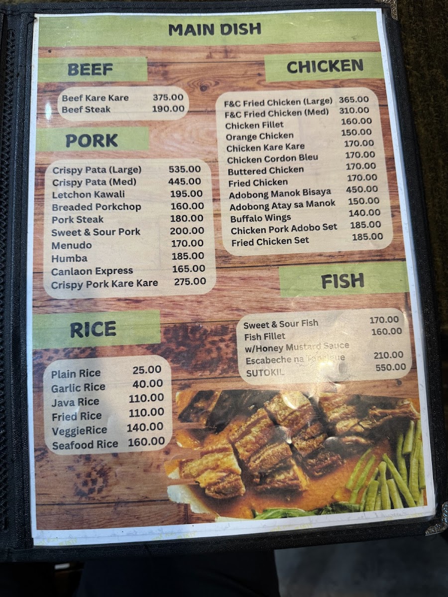F & C Restaubar Photo Menu 4