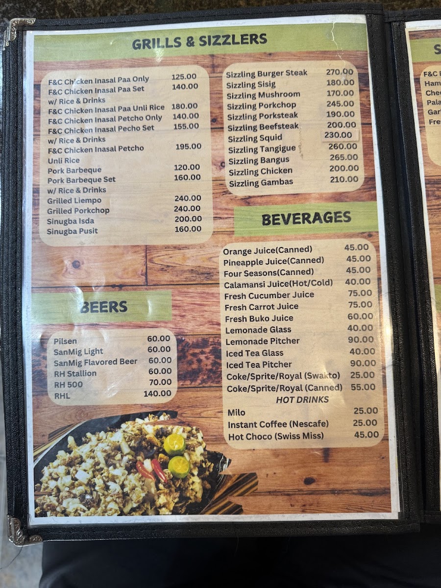 F & C Restaubar Photo Menu 5