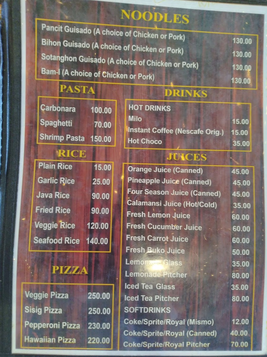 F & C Restaubar Photo Menu 6