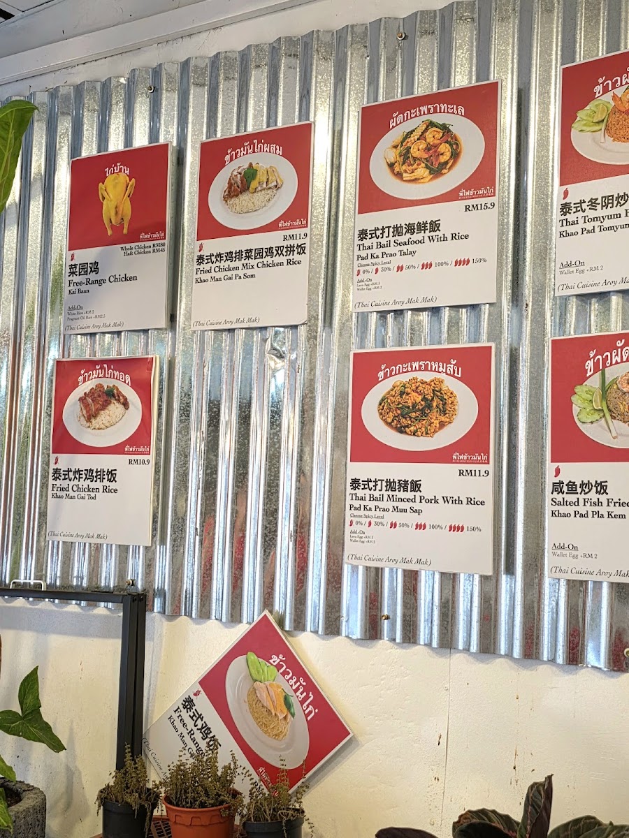 Pi Fai Khao Man Gai Photo Menu 8