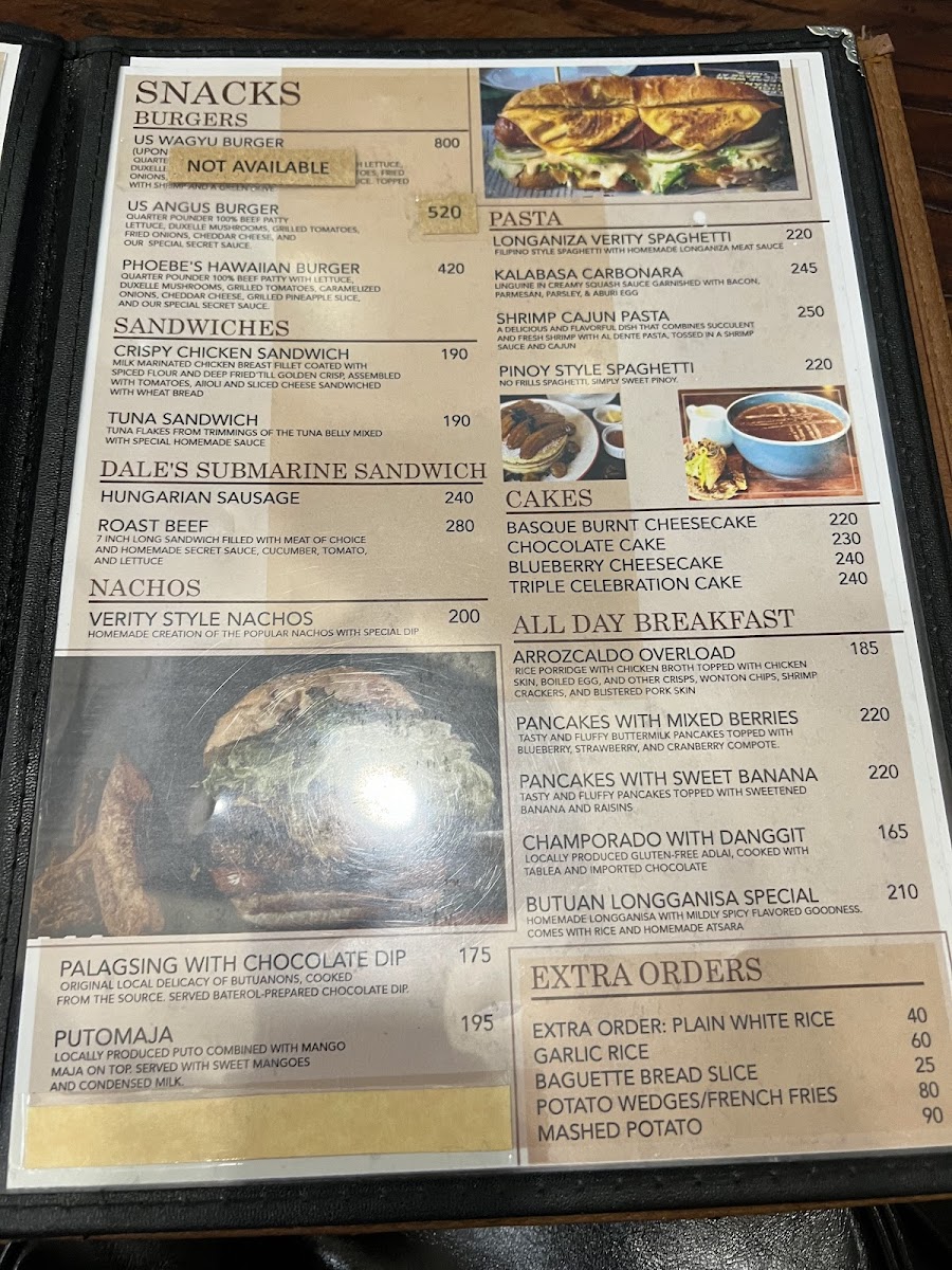 Verity Restaurant - SM City Butuan Photo Menu 7