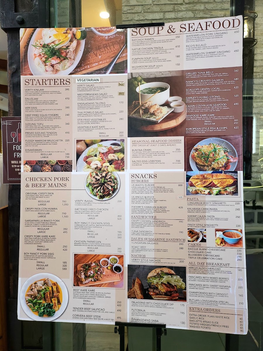 Verity Restaurant - SM City Butuan Photo Menu 8