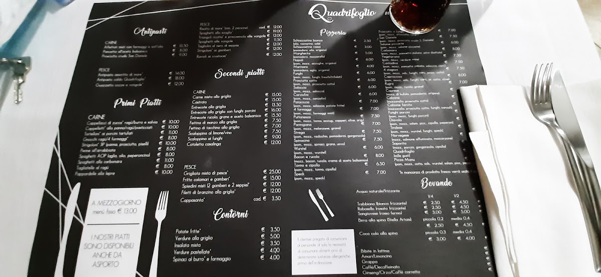 Ristorante Pizzeria Quadrifoglio Photo Menu 2