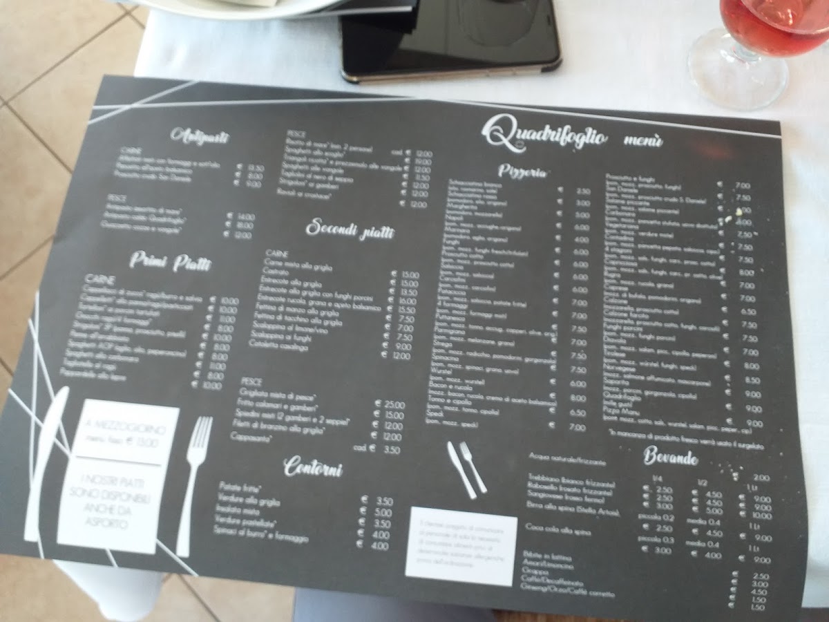 Ristorante Pizzeria Quadrifoglio Photo Menu 3