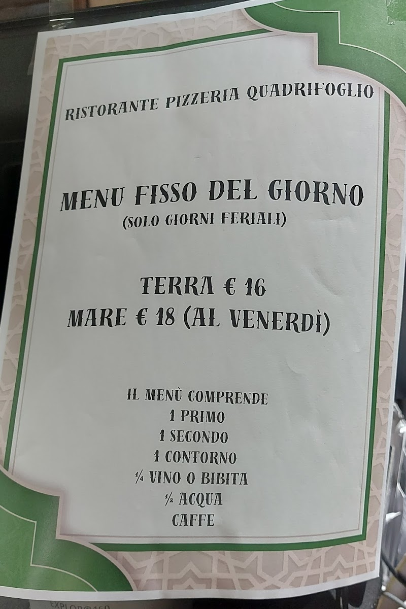 Ristorante Pizzeria Quadrifoglio Photo Menu 4