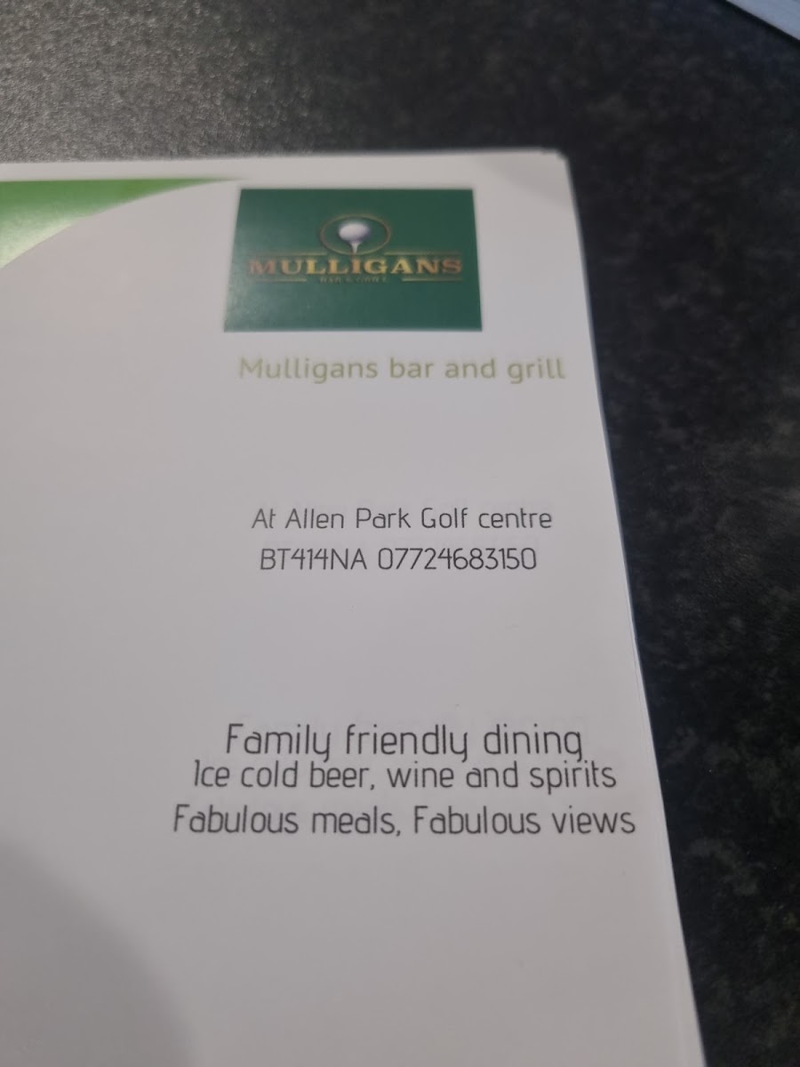 Mulligans Bar and grill Photo Menu 4