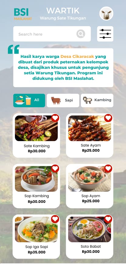 Warung Sate Tikungan (Wartik) Photo Menu 1
