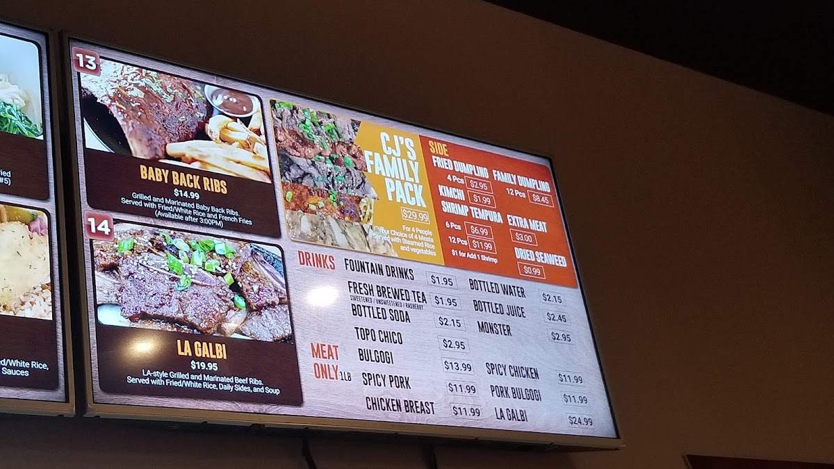 CJ's Bulgogi & Grill Photo Menu 7
