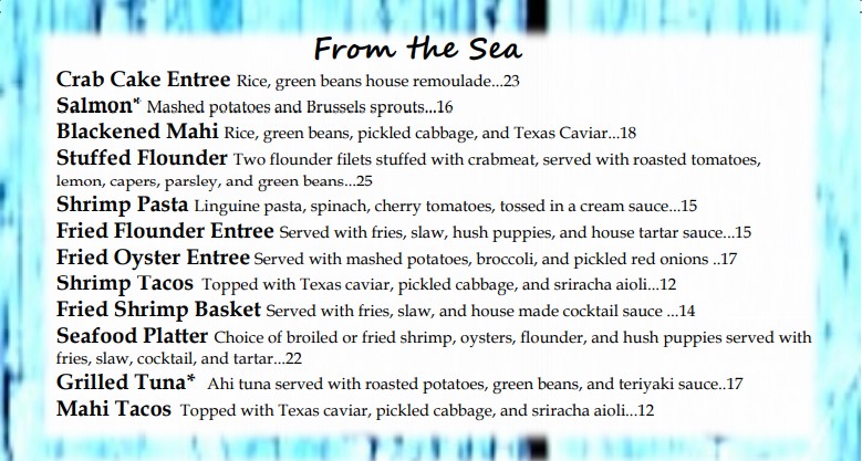 The Blue Heron Bar & Grill Photo Menu 6