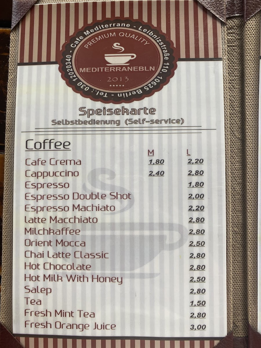 Cafe Mediterrane Photo Menu 2