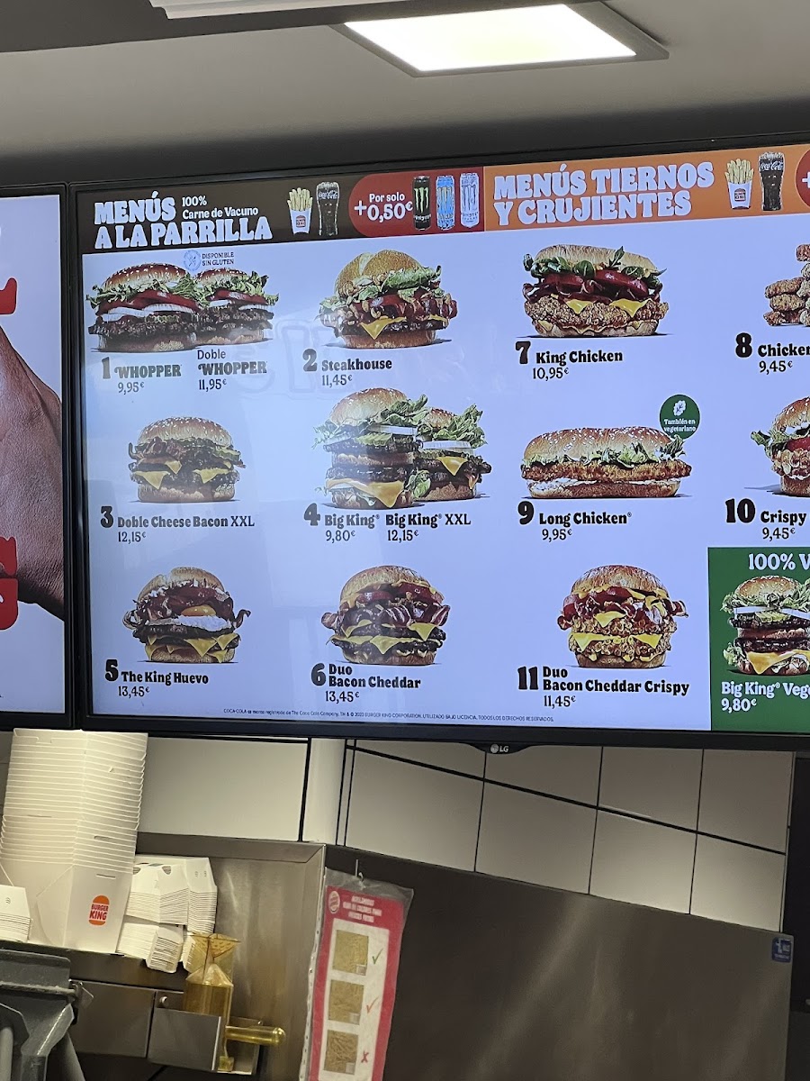 Burger King Cala en Bosch Photo Menu 1