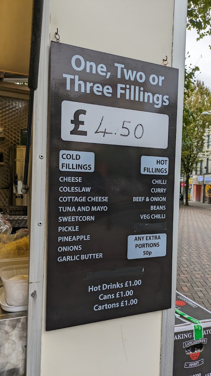 Jacket potato food stand Photo Menu 1