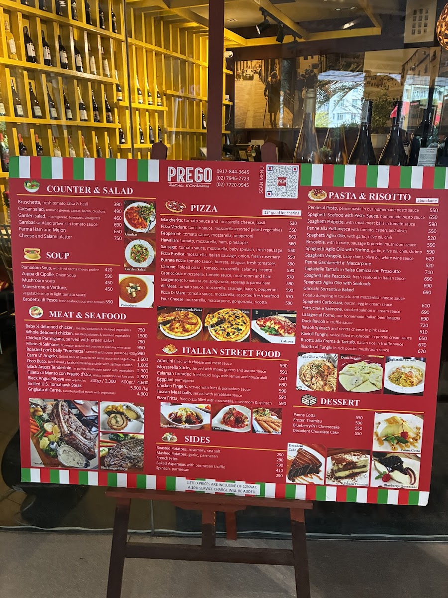 Prego Trattoria SM Aura Photo Menu 1