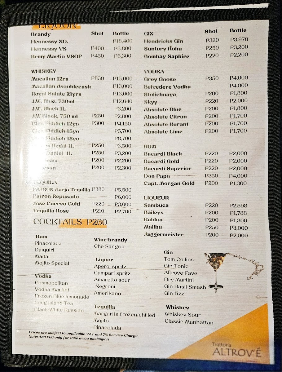 Isola Trattoria Photo Menu 2