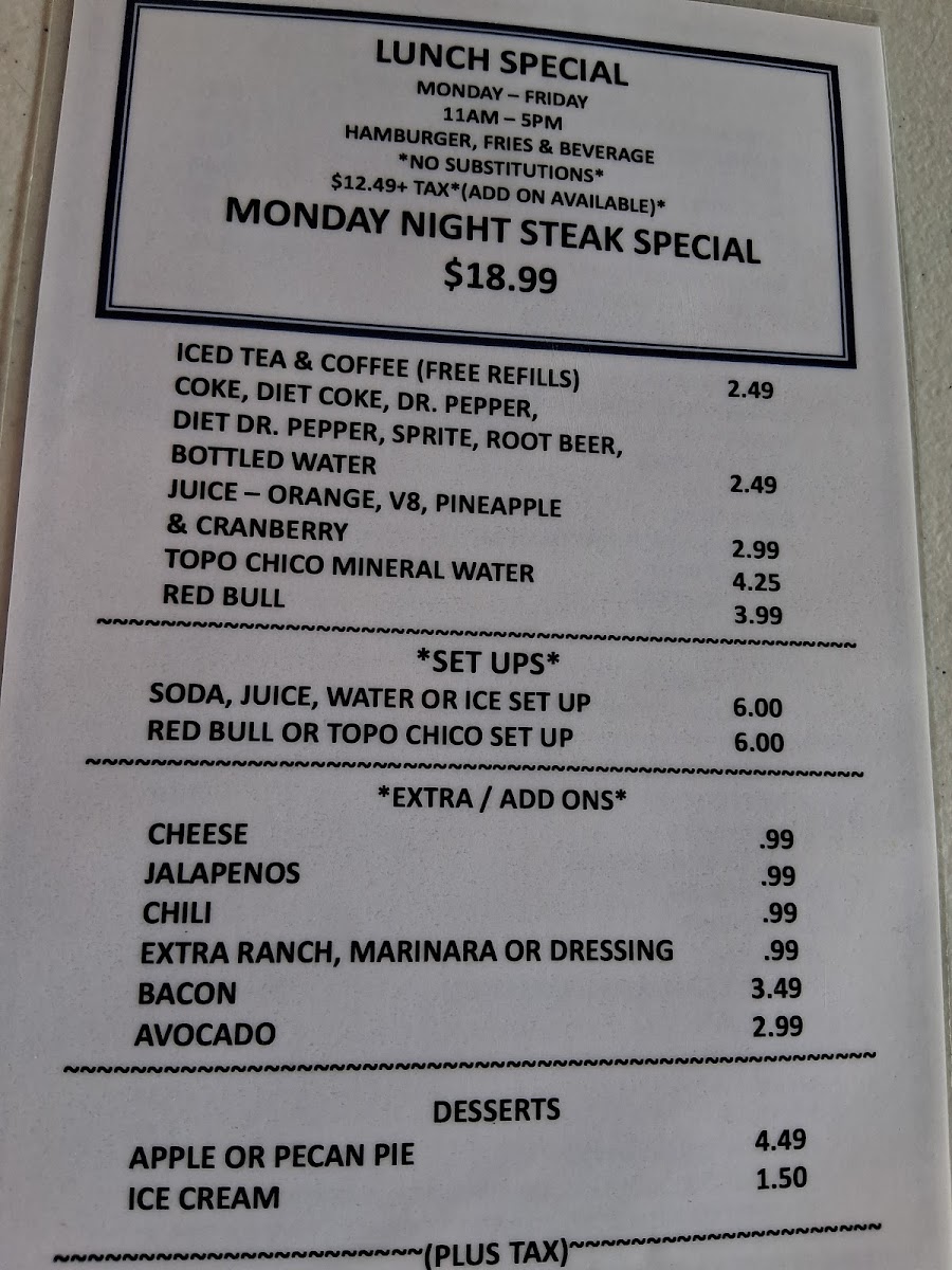 Carlos' Beer Garden Photo Menu 7