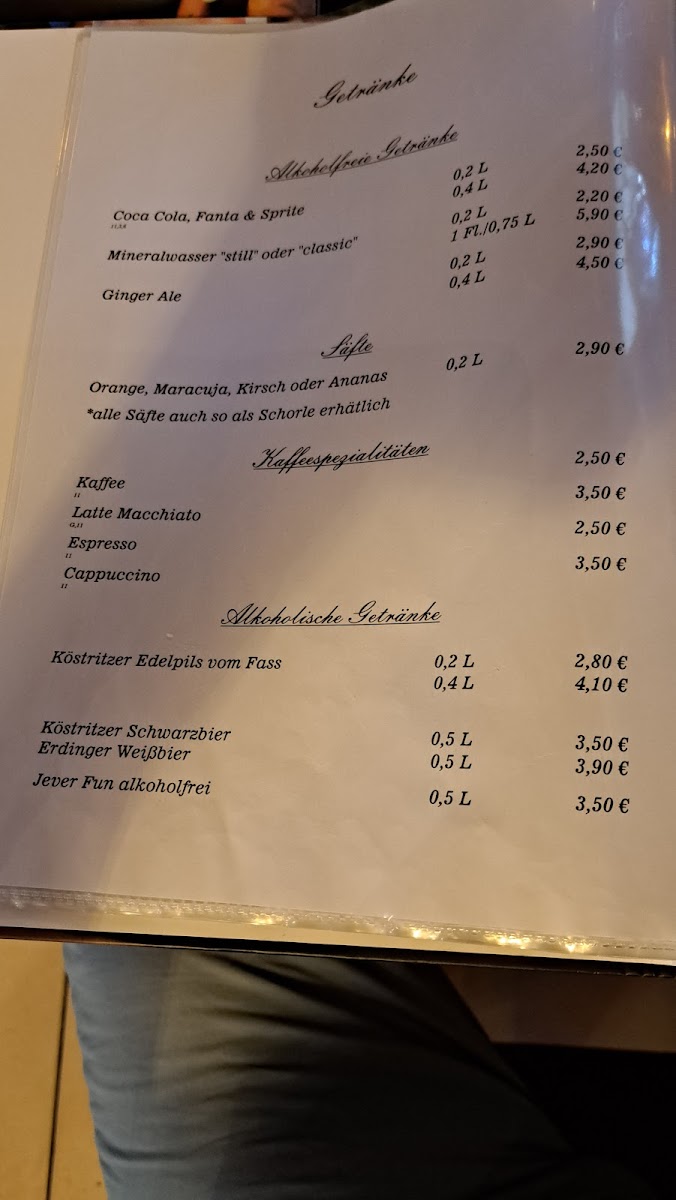 Restaurant zum alten Kronprinz Photo Menu 5