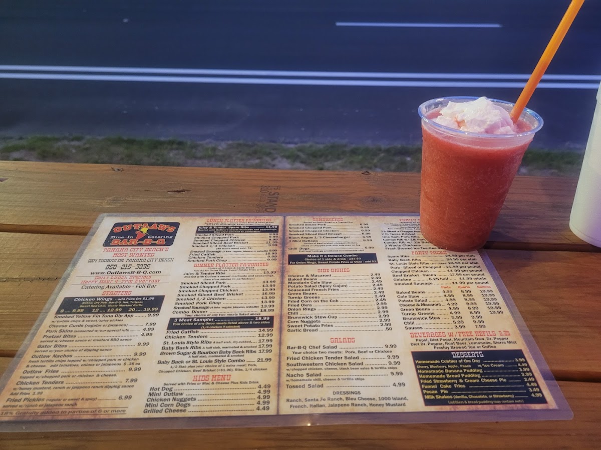 Outlaws Bar B Q Photo Menu 3