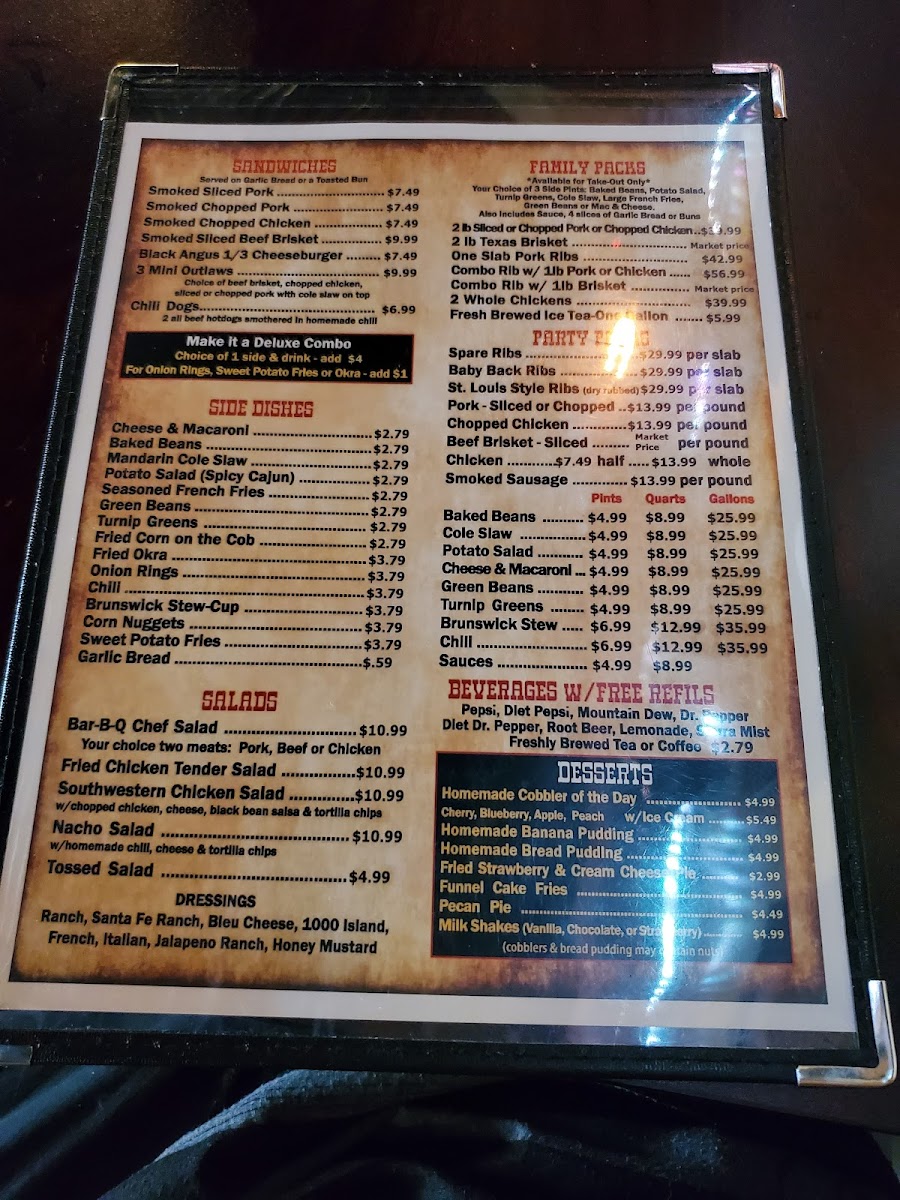 Outlaws Bar B Q Photo Menu 5