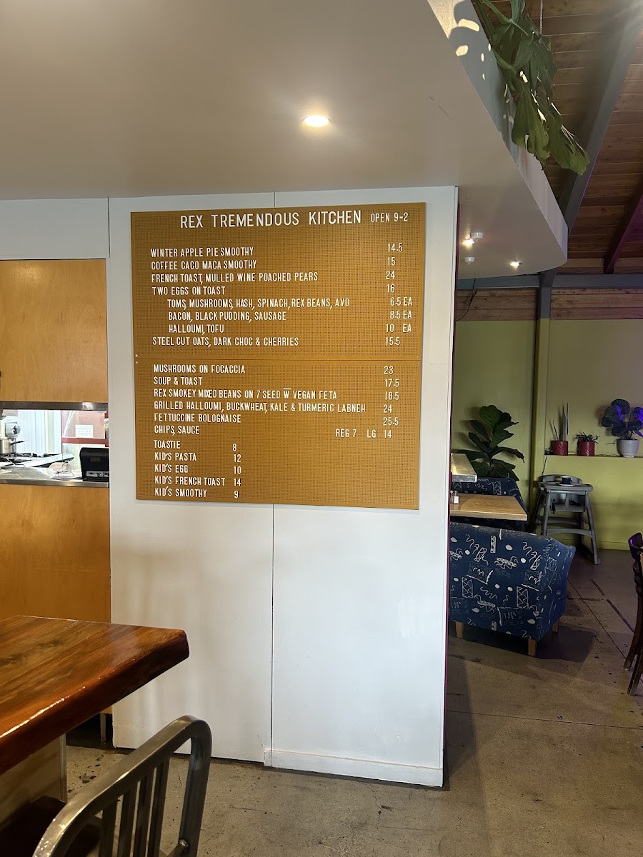 Rex Tremendous Café Photo Menu 2