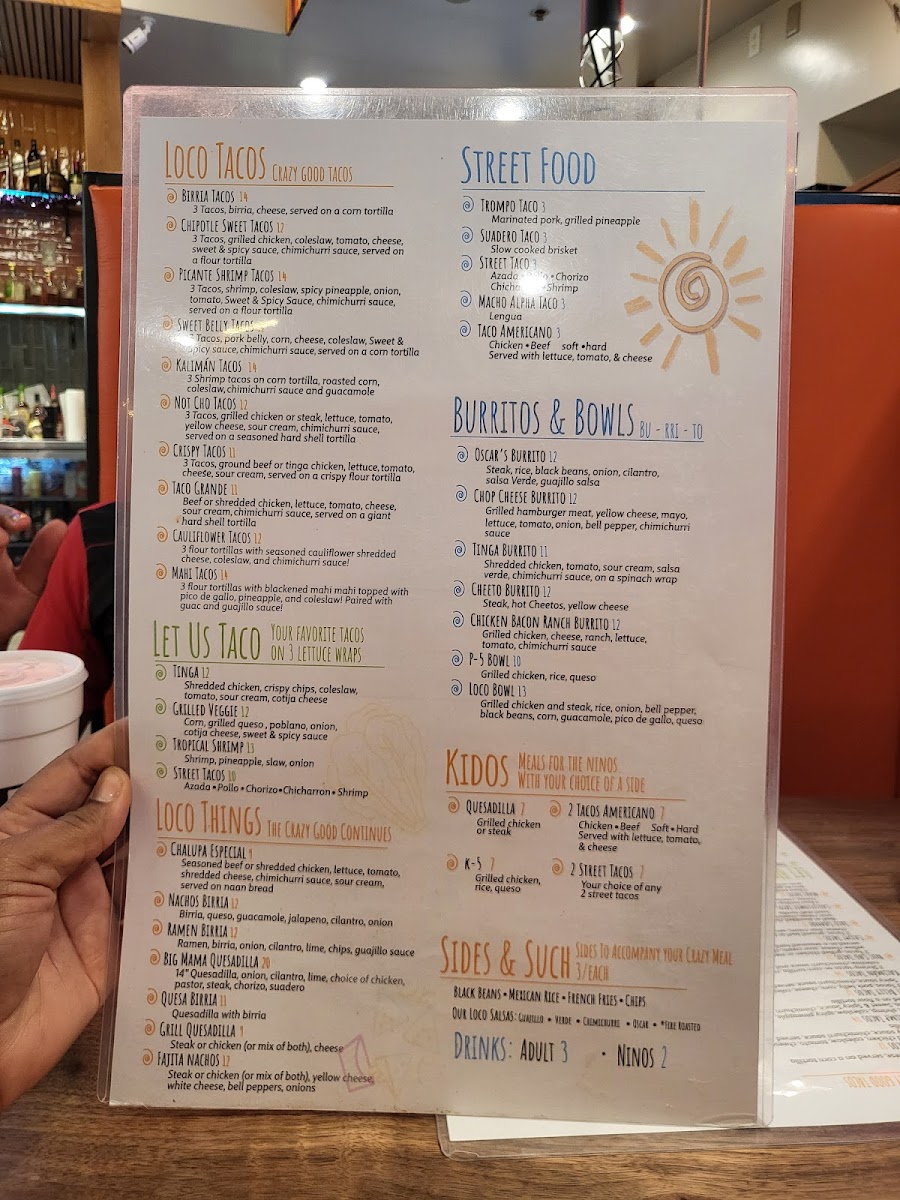 Loco Taco Oxford Photo Menu 3