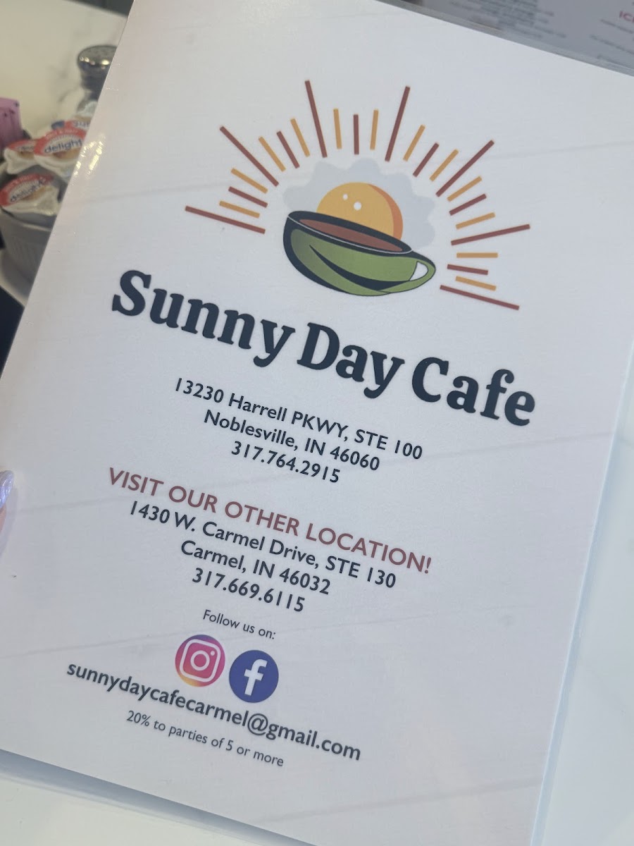Sunny Day Cafe - Noblesville Photo Menu 6