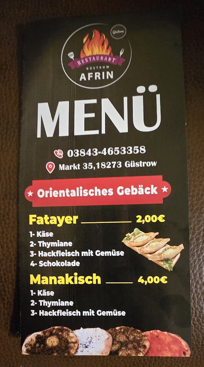 Afrin Restaurant Photo Menu 5