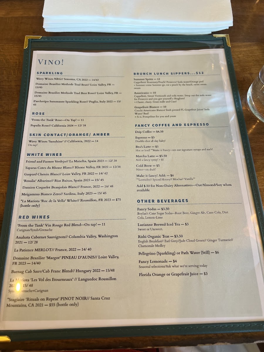 Bea's Fine Foods + All Day Cafe Photo Menu 5