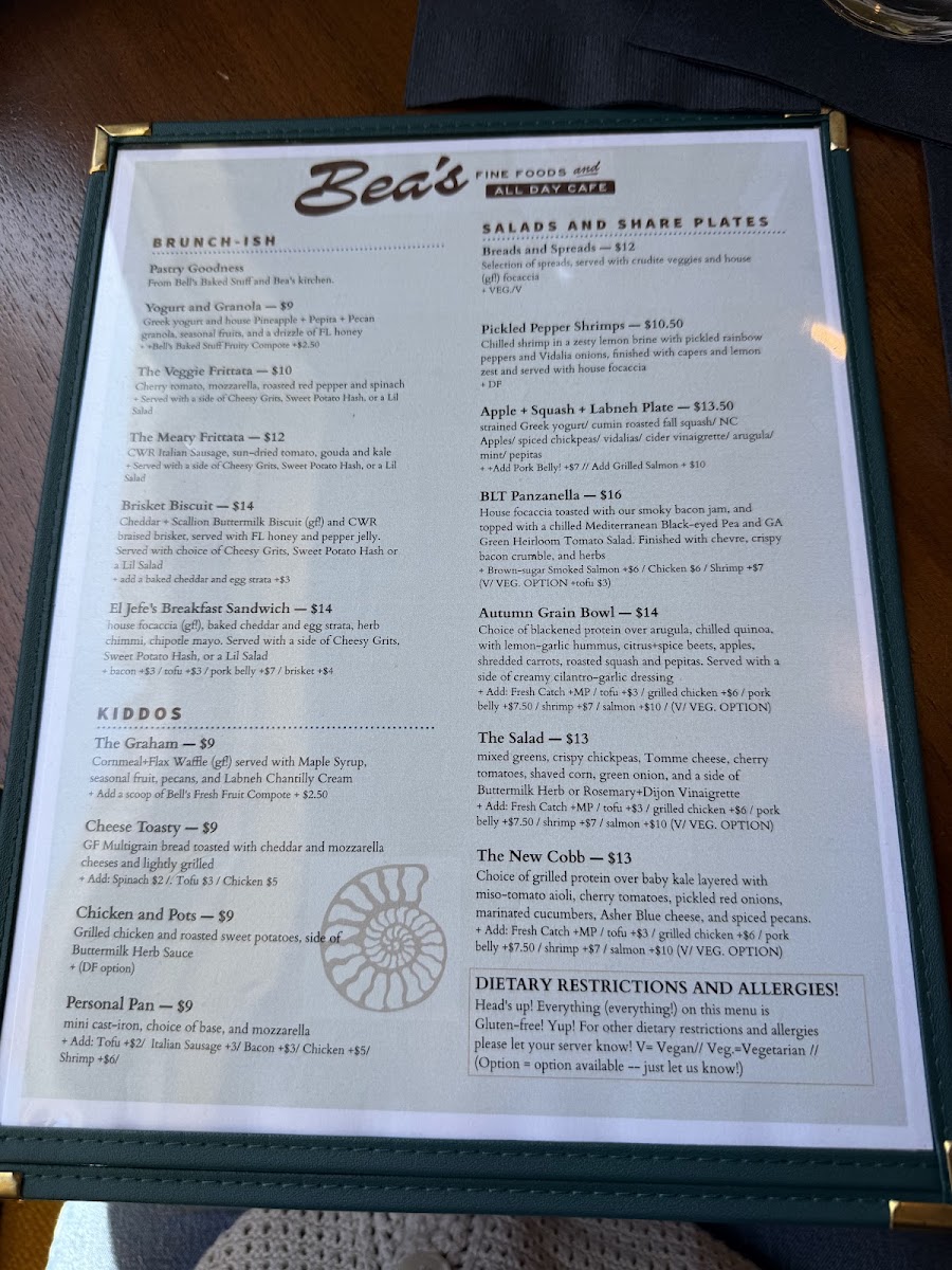 Bea's Fine Foods + All Day Cafe Photo Menu 8