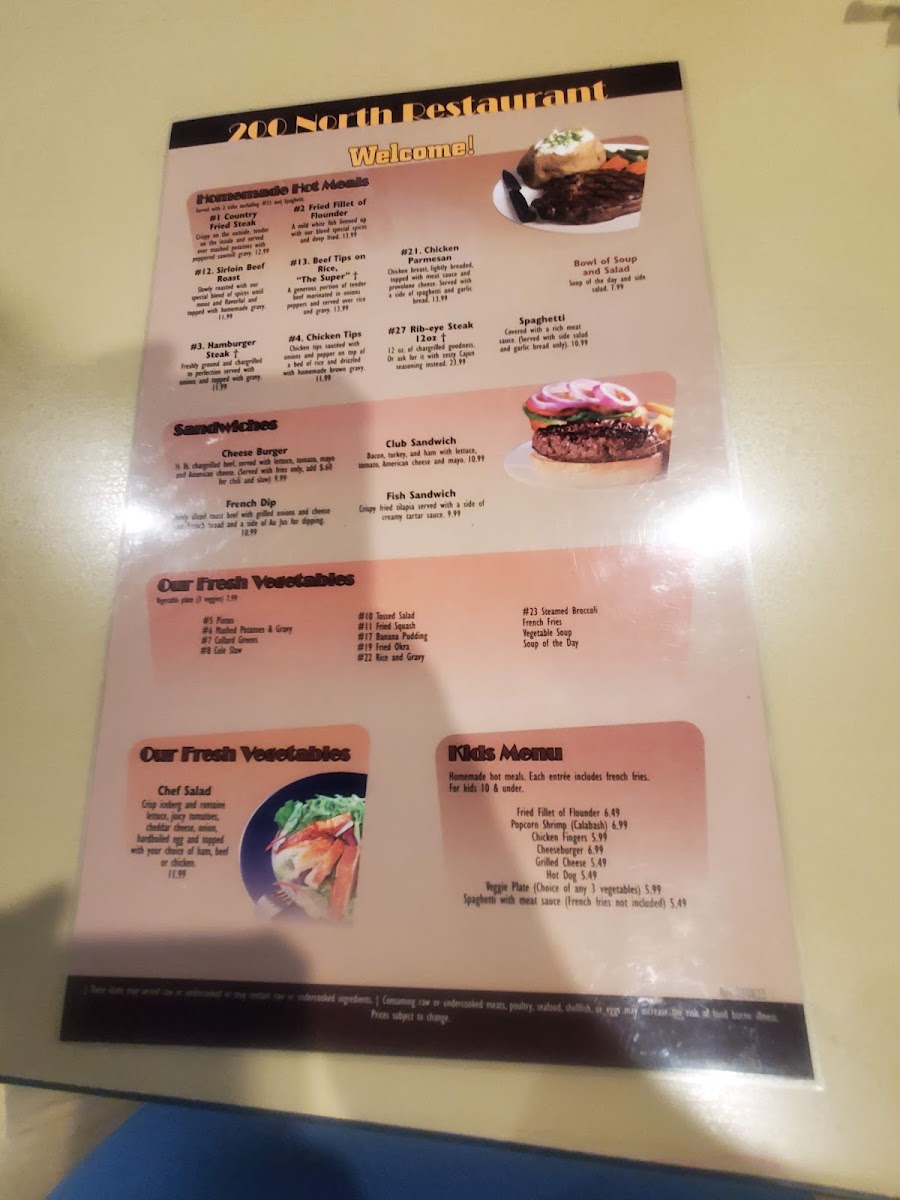 200 North Family Restaurant Photo Menu 4