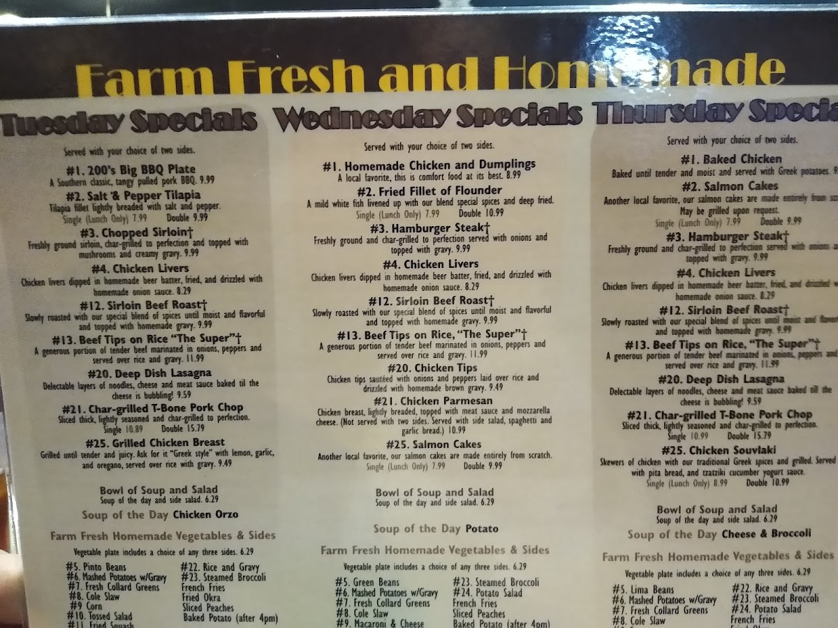200 North Family Restaurant Photo Menu 7