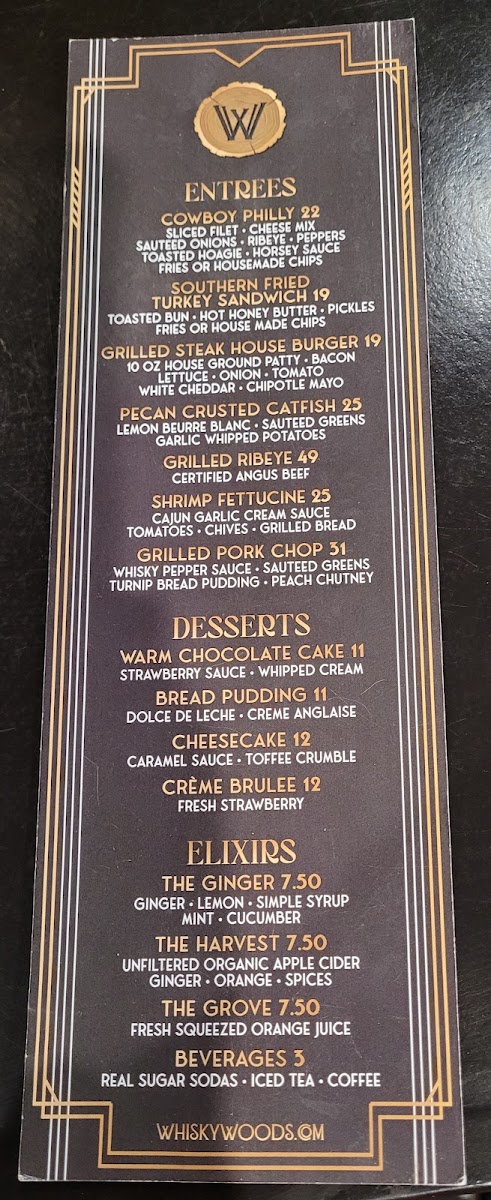 WhiskyWoods Steakhouse Photo Menu 6