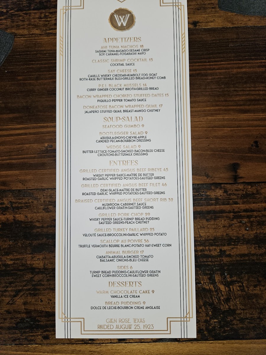 WhiskyWoods Steakhouse Photo Menu 7