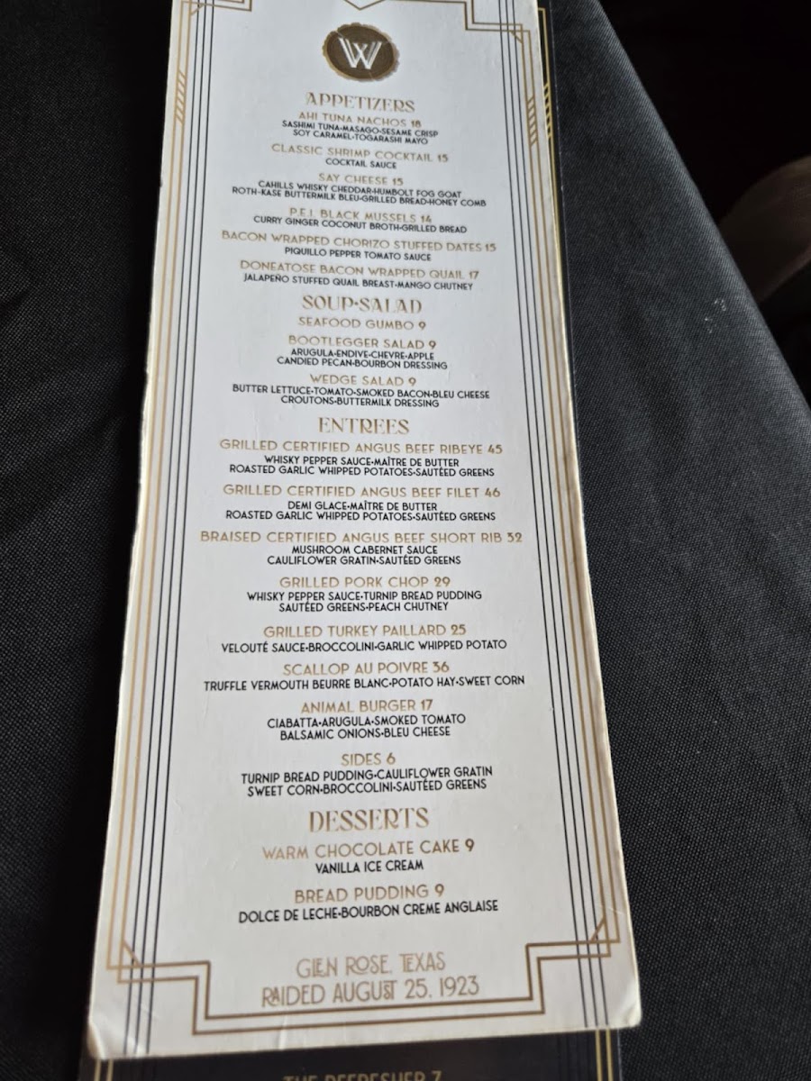 WhiskyWoods Steakhouse Photo Menu 8